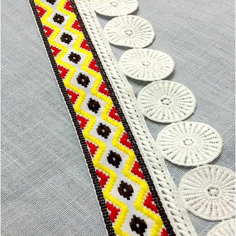 2019 embroidery knit  lace trim for lace dress