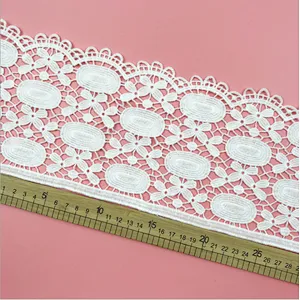 New design french hollow lace Garment home Mesh designs polyester embroidery lace for dress