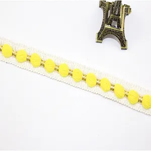 hot sales 2cm african woven polyester lace trim