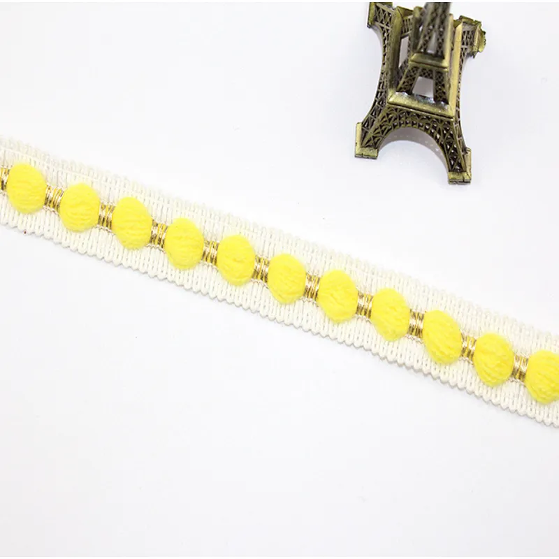 hot sales 2cm african woven polyester lace trim