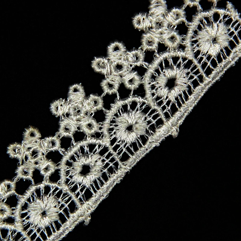 Embroidery Assorted Flowers Patterns Knitting Clothing 2.5cm Polyester Lace