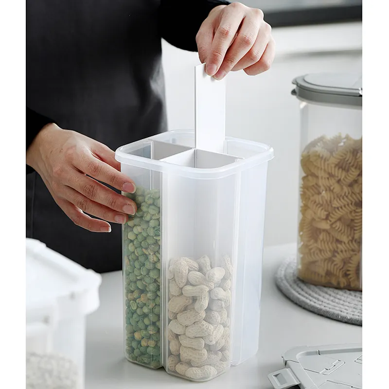 Plastic  Storage Bottle for kitchen, rice storage