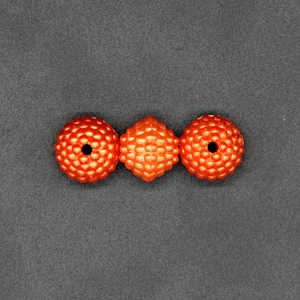 Ornamental Vivid Orange Color 13mm ABS Plastic Pearl Beads