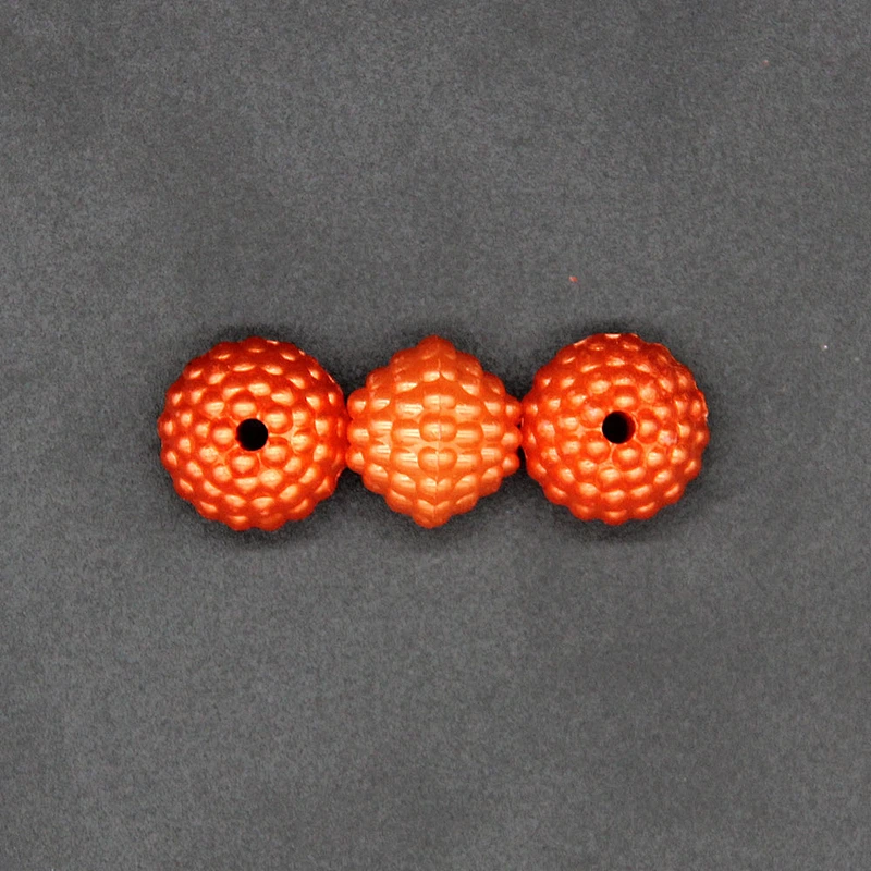 Ornamental Vivid Orange Color 13mm ABS Plastic Pearl Beads