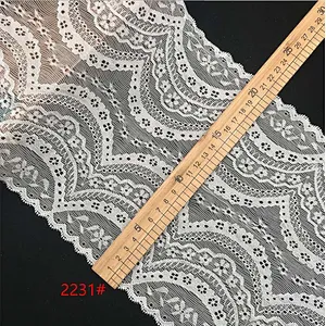 New fashion hot sale different styles black&white french eyelash floral lemo lace