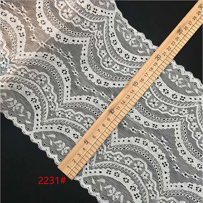 New fashion hot sale different styles black&white french eyelash floral lemo lace