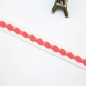 hot sales 2cm african woven polyester lace trim