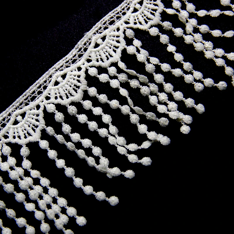 8.5cm  100% Polyester Chemical Embroidery Lace Trim