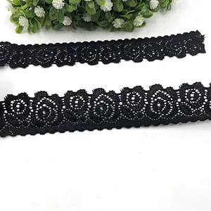 2.5CM nylon spandex cheap elastic underwear lace trim