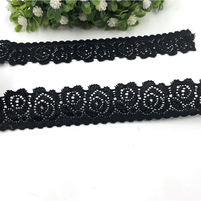 2.5CM nylon spandex cheap elastic underwear lace trim