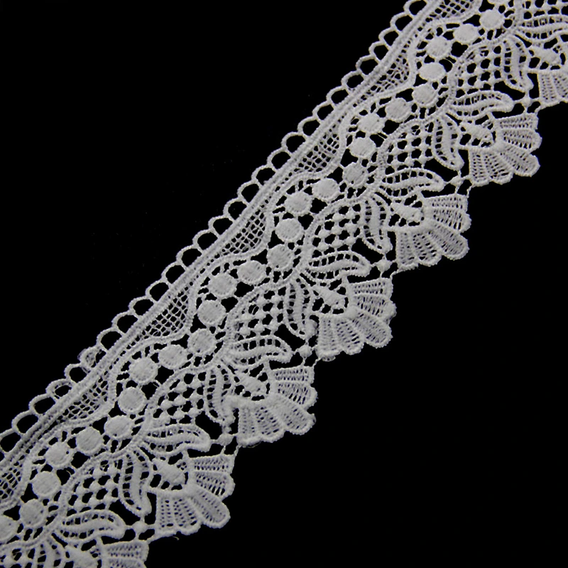 8cm Luxury Embroidery Chemical Lace Fabric for Dress Decoration