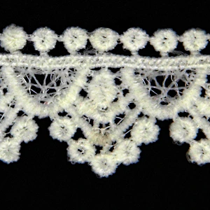 3.5cm Strong sense of hierarchy Flowers Clothing Cotton Lace