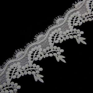 8cm 3d Embroidery Bridal Lace Fabric for Cloth Decoration