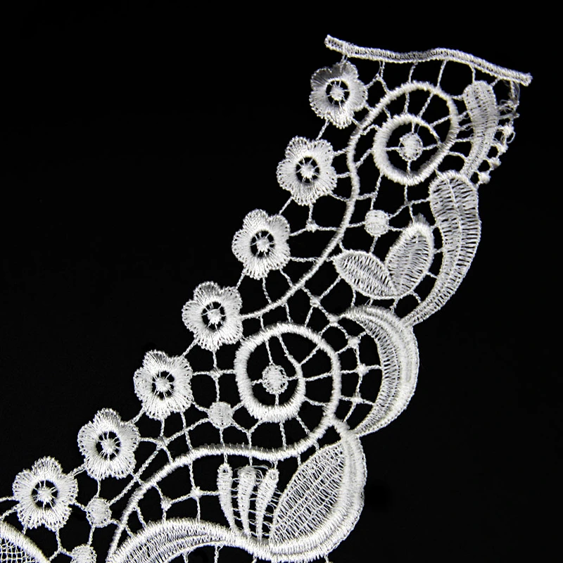 17.5cm Vigorous Elegant Flower Patterns with Decoration Polyester Collar Lace