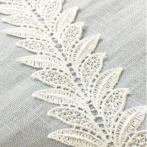 wholesales flowers leaves hollow french  lace trim