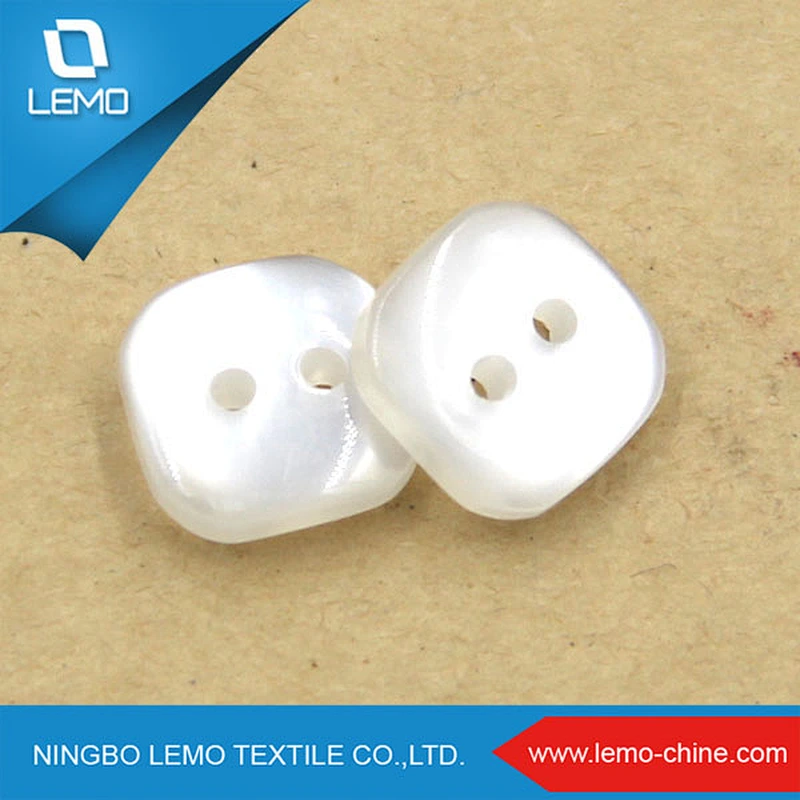 Garment Accessories Factory Wholesale Clothing square shape Shirt Button