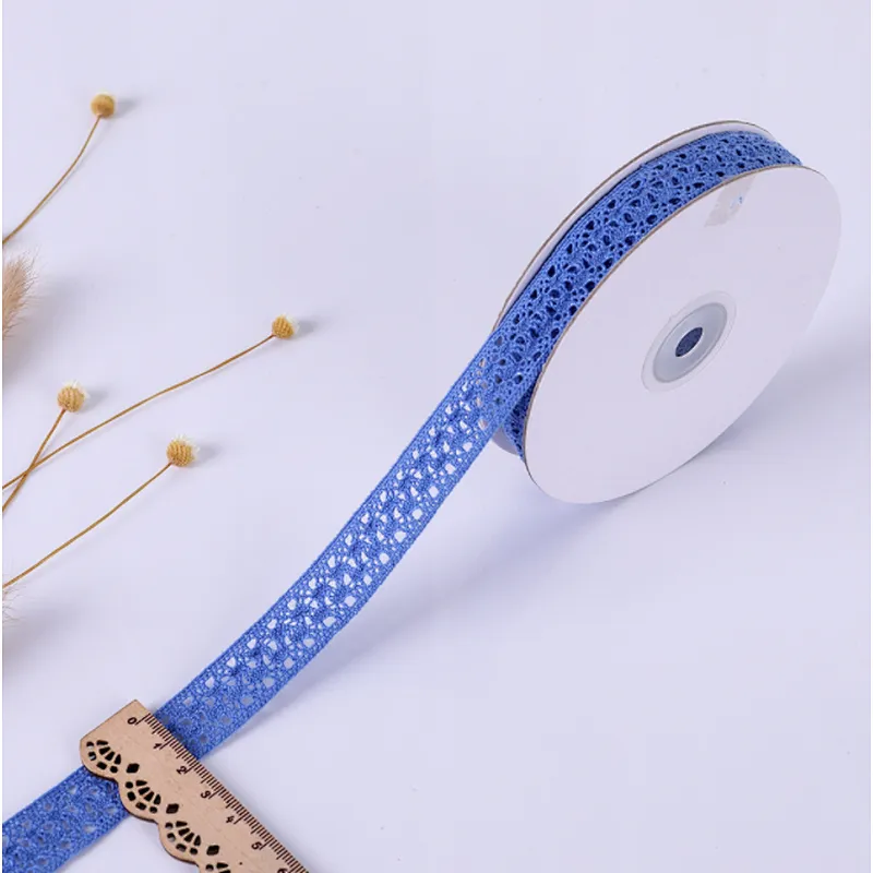2 cm african colorful double cotton/polyester  lace trim