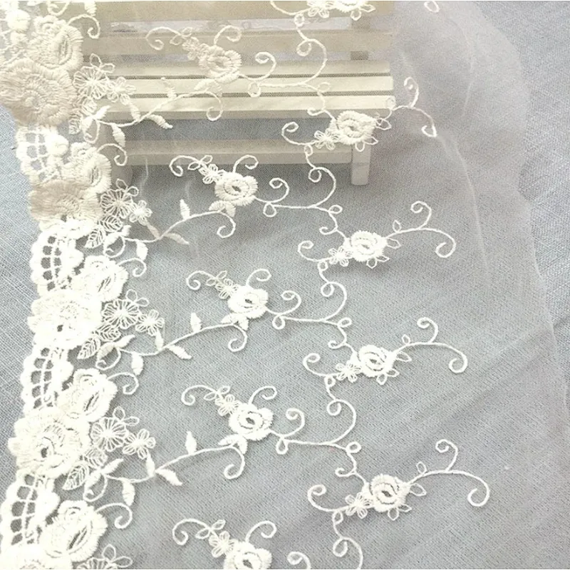 New French Lace Designs Printed Guipure Lace Cotton Lace Fabrics For Dress