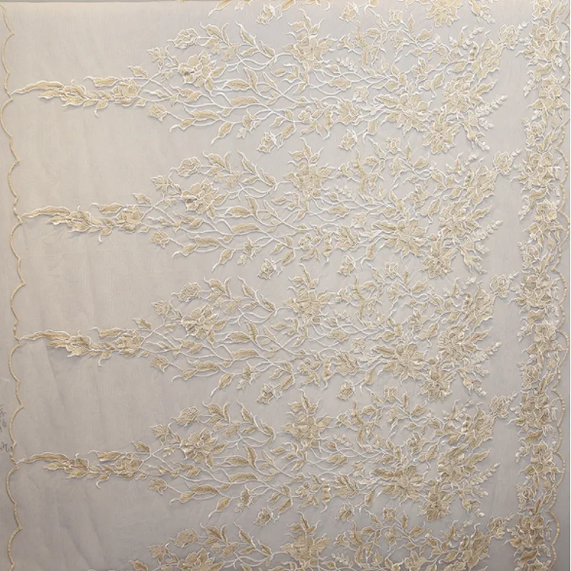 african mesh dress polyester plain lace embroidery fabric