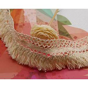 4cm Cotton Crochet Lace with Fashion Design