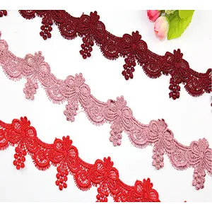 African Multicolor 4CM polyester underwear lace trim