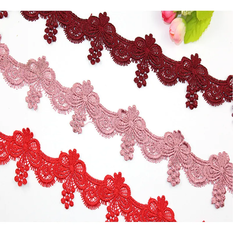 African Multicolor 4CM polyester underwear lace trim