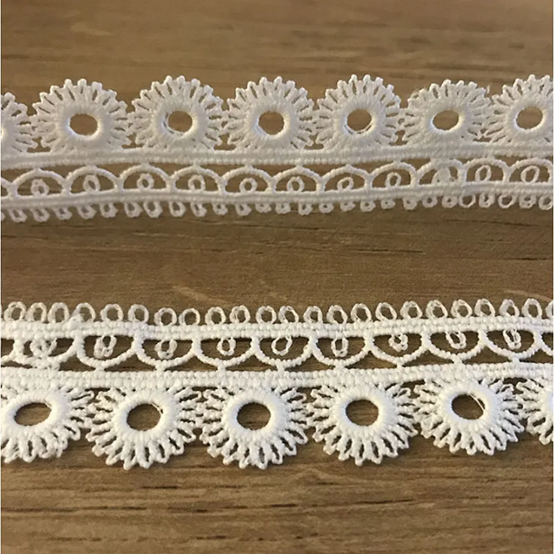 wholesale different african design polyester round  lace trim