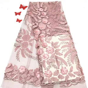 2019 high quality hot new design applique mesh lace fabric wedding fabric