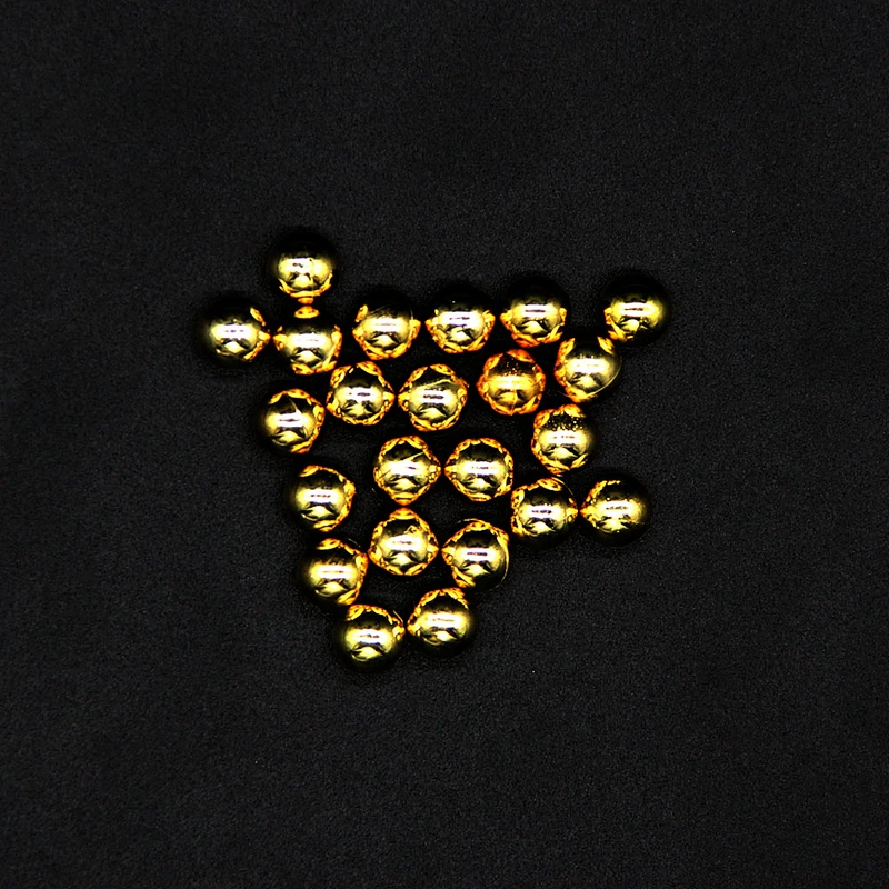 Polished Brass without hole gray Round ivory 5mm Plastic ABS Beads