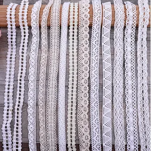 wholesale fashion african cheap cotton white bridal tc lace trim