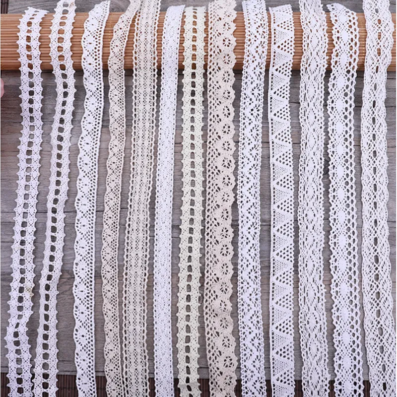wholesale fashion african cheap cotton white bridal tc lace trim