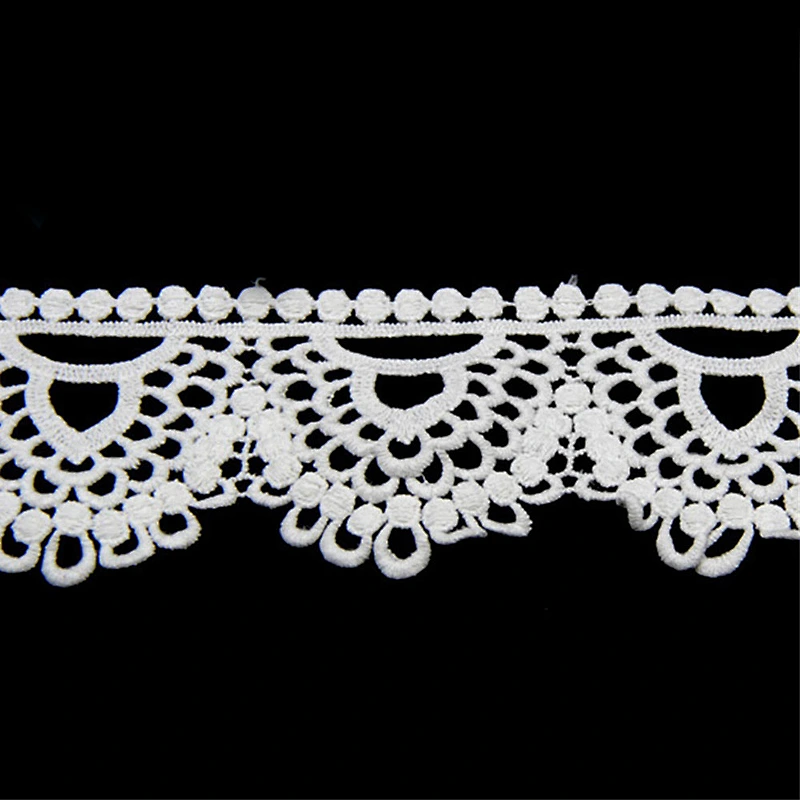 5.5cm Free Sample Lace Manufacturer 100% Cotton Embroidery Lace Trim