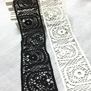 2019 embroidery african lace fabric chemical  lace trim for women dress