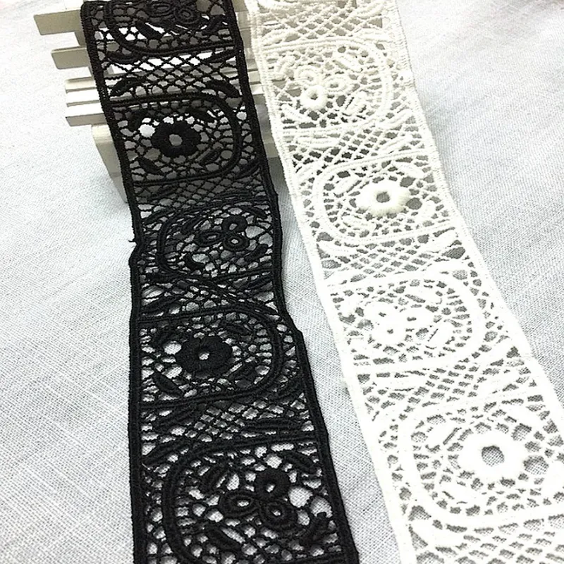 2019 embroidery african lace fabric chemical  lace trim for women dress