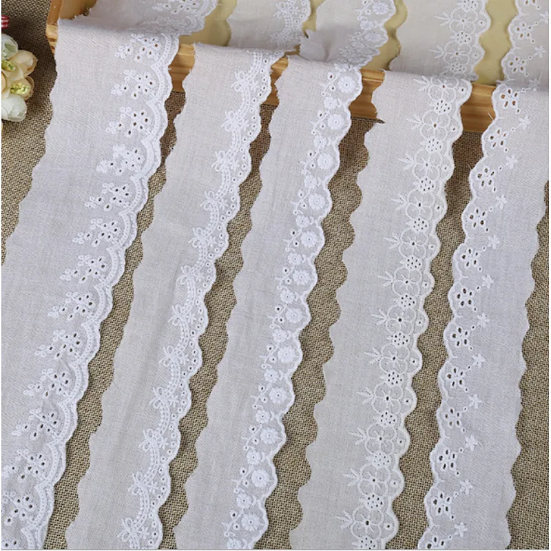 different size  african french embroidery cotton lace for dress