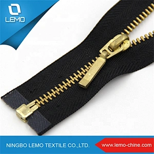 zipper manufacturer 5# metal brass zipper jeans zipper