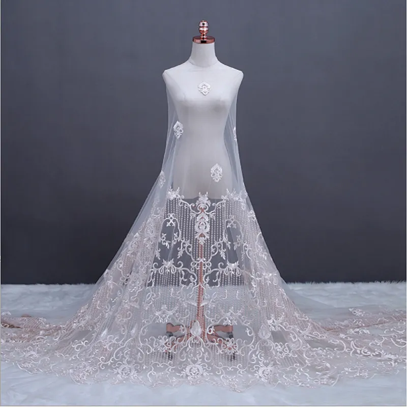 Lemo wholesale 2019 New design african mesh embroidery tulle  lace fabric