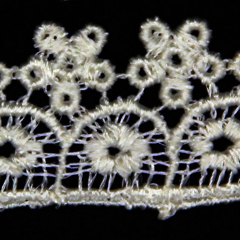 Embroidery Assorted Flowers Patterns Knitting Clothing 2.5cm Polyester Lace
