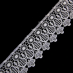 6.7CM  Water Soluble Embroidery Polyester Lace Trim