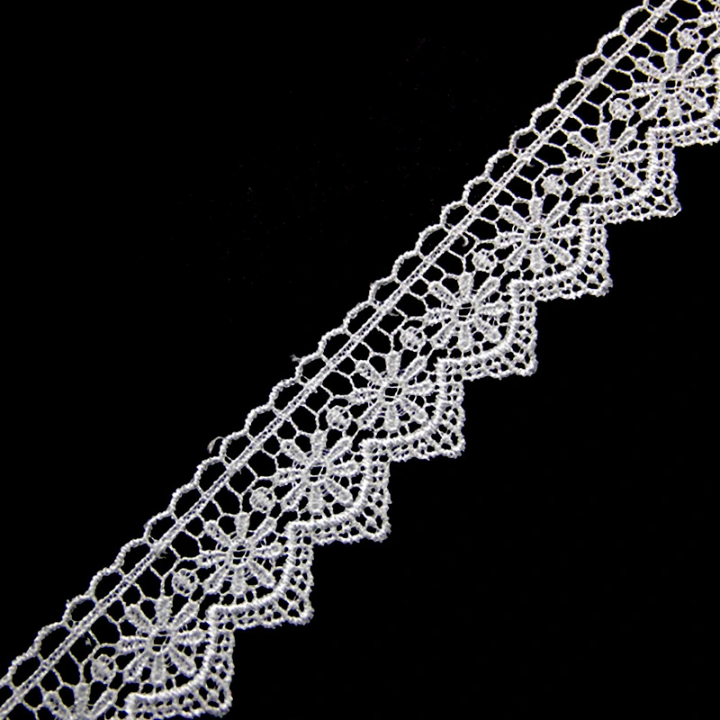 5.5cm Embroidery Water Soluble Polyester Lace Fabric