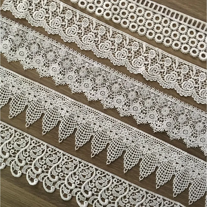 hot sale french chemical lace polyester nylon lace trim wholesale for bridal lace trim different width