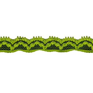 1.2cm Nylon Lycra Spandex Elastic Flower Lace Ribbon