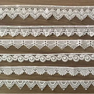 2cm african more designs embroidery  polyester lace trim for textile
