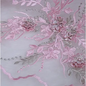 Latest Tulle Lace Fabric 2018 India Lace Fabric For Dress African Mesh Lace Embroidery Fabric