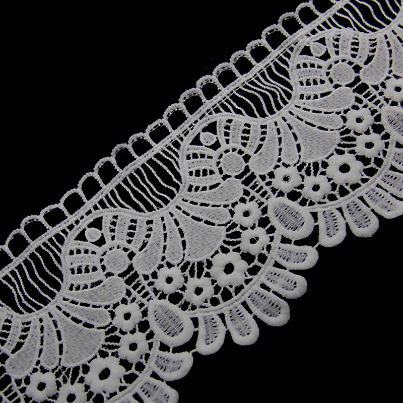 13.5cm Environmental Recycled Polyester Lace for Wedding Dress