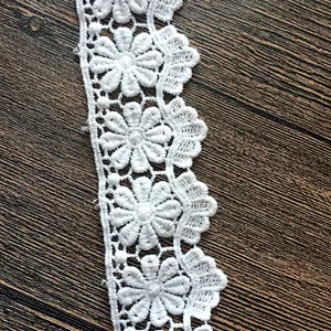 african lace market 100% cotton ribbon lace material  made in china for garment accessories