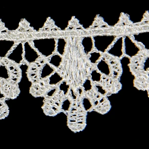 3cm Successive Plants Pattern Clothes Ornamental Polyester Lace