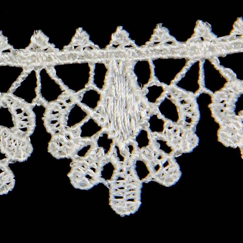 3cm Successive Plants Pattern Clothes Ornamental Polyester Lace