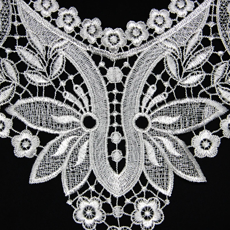 17.5cm Assorted Flowers Pattern Polyester Collar Lace