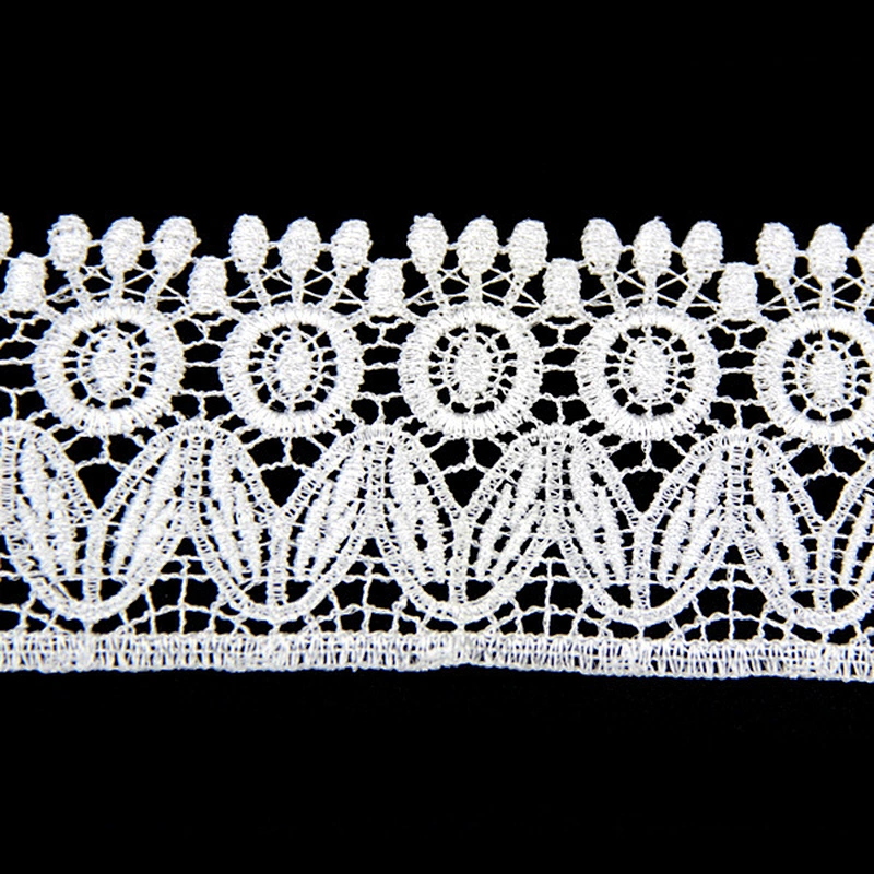 7CM Chemical Embroidery Guipure Chemical Lace Trim for Clothing